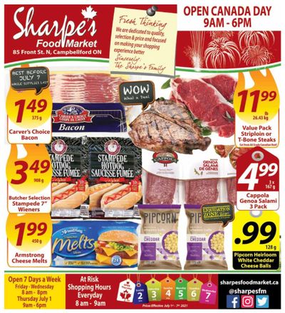 Sharpe's Food Market Flyer July 1 to 7