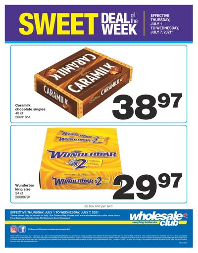 Wholesale Club Sweet Deal of the Week Flyer July 1 to 7