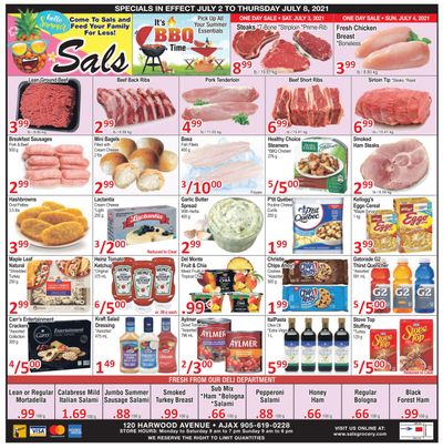 Sal's Grocery Flyer July 2 to 8