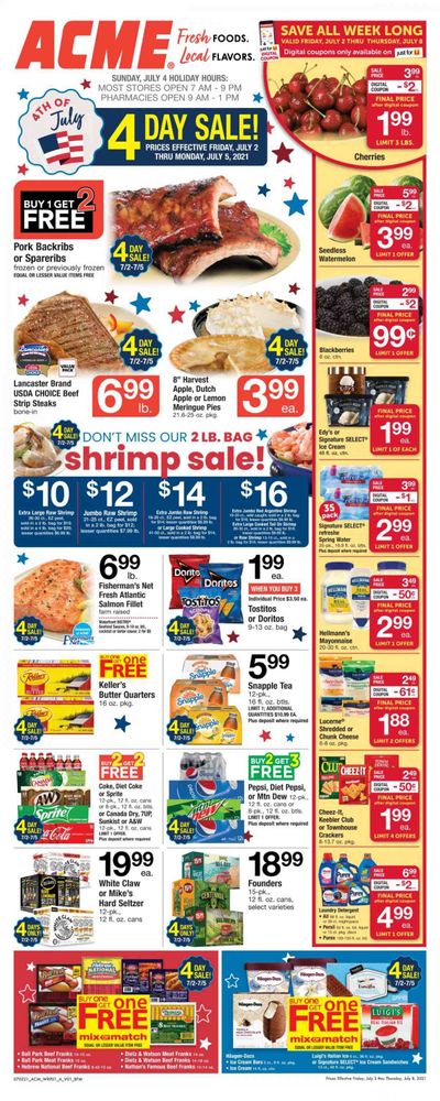 ACME (DE, NJ, NY, PA) Weekly Ad Flyer July 2 to July 8