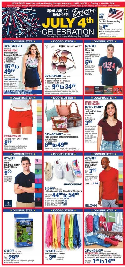 Boscov's (CT, DE, MD, NJ, NY, PA) Weekly Ad Flyer July 1 to July 7