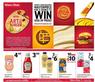 Winn Dixie (AL, FL, GA, LA) Weekly Ad Flyer June 30 to July 13