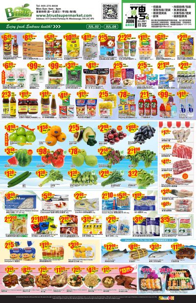 Btrust Supermarket (Mississauga) Flyer July 2 to 8