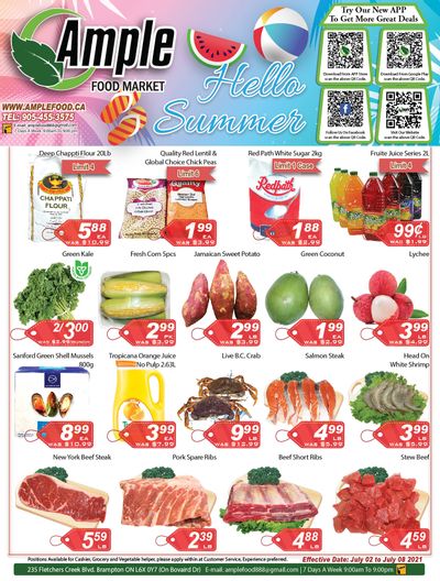 Ample Food Market (Brampton) Flyer July 2 to 8