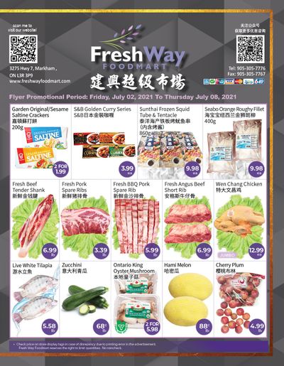 FreshWay Foodmart Flyer July 2 to 8