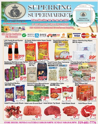 Superking Supermarket (London) Flyer July 2 to 8