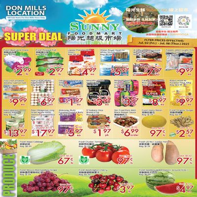 Sunny Foodmart (Don Mills) Flyer July 2 to 8