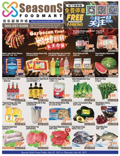 Seasons Food Mart (Thornhill) Flyer July 2 to 8