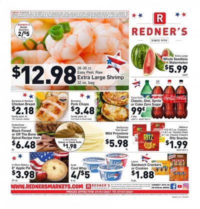 Redner's Markets (DE, MD, PA) Weekly Ad Flyer July 1 to July 7