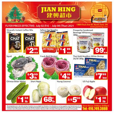 Jian Hing Supermarket (North York) Flyer July 2 to 8