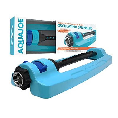 Aqua Joe SJI-OMS16 Indestructible Metal Base Oscillating Sprinkler with Adjustable Spray $25.99 (Reg $28.67)