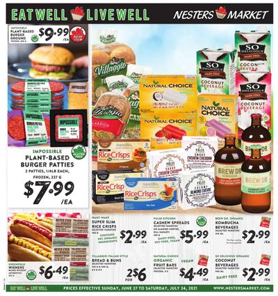 Nesters Market Eat Well Live Well Monthly Flyer June 27 to July 24