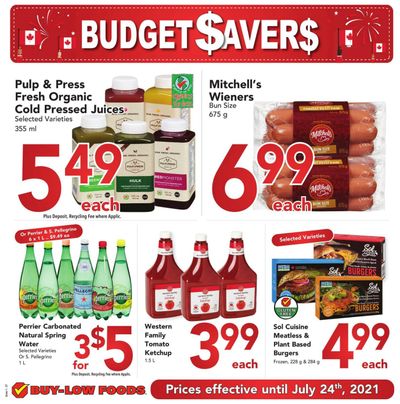 Buy-Low Foods Budget Savers Flyer June 27 to July 24