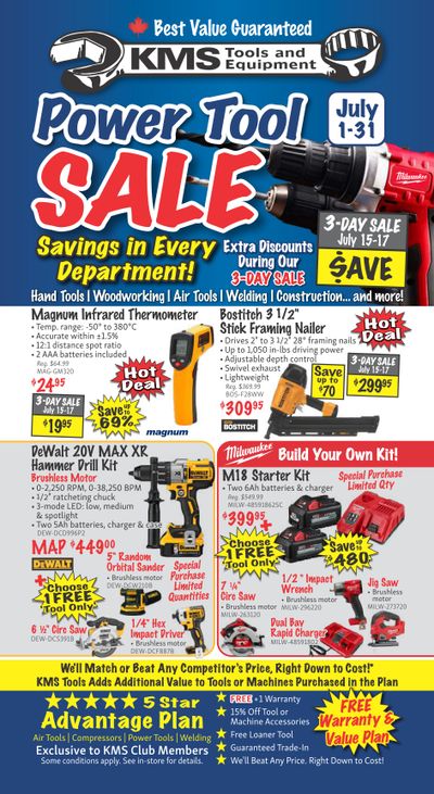 KMS Tools and Equipment Flyer July 1 to 31