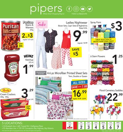 Pipers Superstore Flyer July 2 to 7