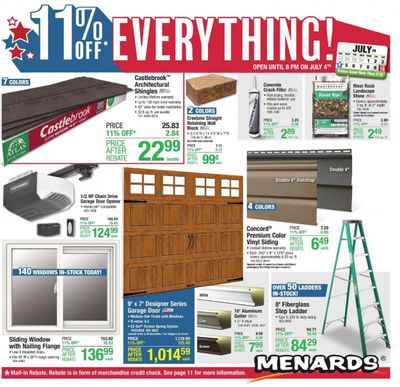 Menards Weekly Ad Flyer July 1 to July 10