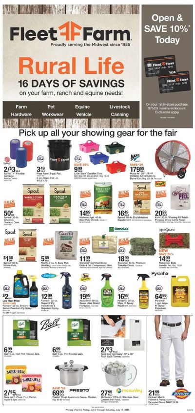 Fleet Farm (IA, MN, ND, WI) Weekly Ad Flyer July 2 to July 17