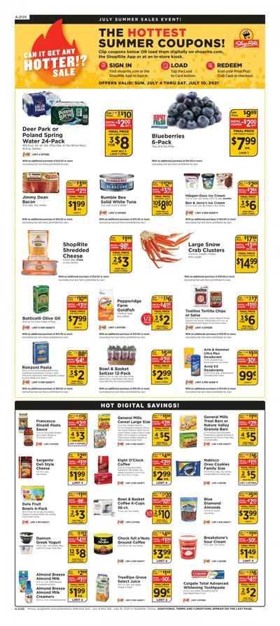 ShopRite (CT, DE, MD, NJ, NY, PA) Weekly Ad Flyer July 4 to July 10