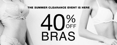 La Senza Canada Summer Clearance Event: Save 40% OFF Bras + 30% OFF Lingerie + 60% OFF Lounge