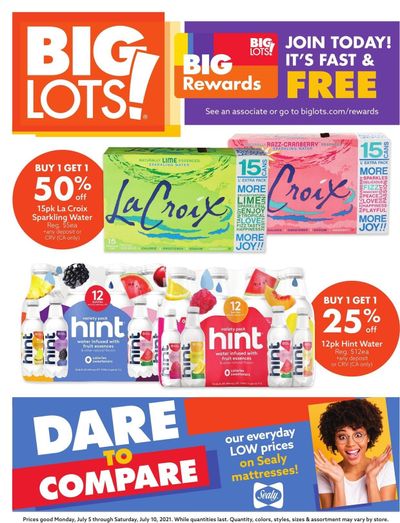Big Lots Weekly Ad Flyer July 5 to July 10