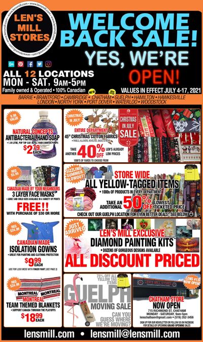 Len's Mill Stores Flyer July 4 to 17