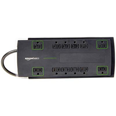 AmazonBasics 12-Outlet Power Strip Surge Protector | 4,320 Joule, 8-Foot Cord $24.81 (Reg $32.90)
