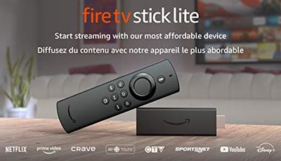 Fire TV Stick Lite with Alexa Voice Remote Lite (no TV controls) | HD streaming device | 2020 release $34.99 (Reg $49.99) Fire TV Stick Lite with Alexa Voice Remote Lite (no TV controls) | HD streaming device | 2020 release $34.99 (Reg $49.99)