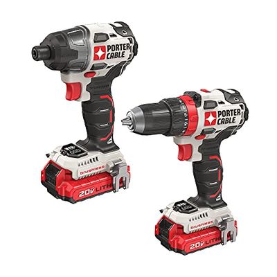 PORTER-CABLE 20V MAX* Cordless Drill Combo Kit, Brushless, 2-Tool (PCCK619L2) $195.35 (Reg $241.40)