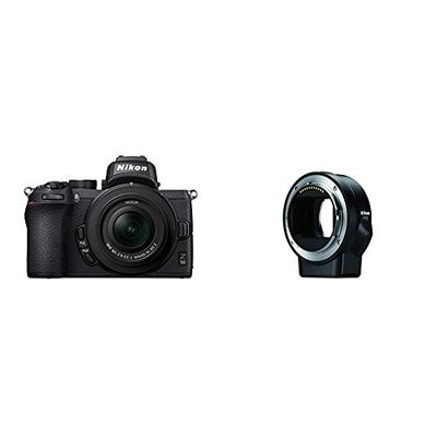 NIKON Z50 Digital Camera 16-50mm VR Lens kit Bundle with Mount Adapter FTZ $1299 (Reg $1628.00)