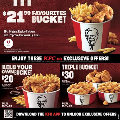 KFC Canada Coupons (Alberta-Red-Deer), until September 5, 2021