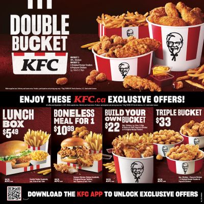 KFC Canada Coupons (ON-Timmins & North Bay), until September 5, 2021