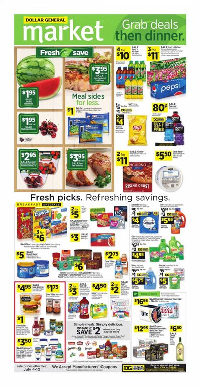 Dollar General (AL) Weekly Ad Flyer July 4 to July 10