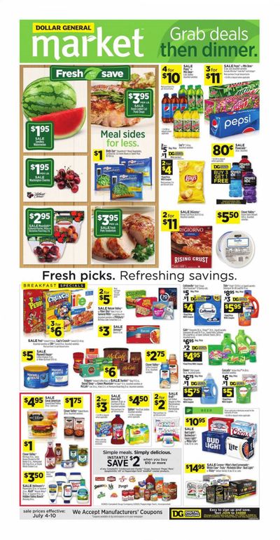 Dollar General (KY) Weekly Ad Flyer July 4 to July 10