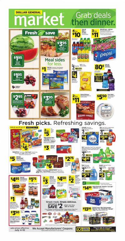 Dollar General (TN) Weekly Ad Flyer July 4 to July 10