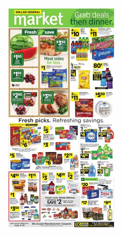 Dollar General (OH) Weekly Ad Flyer July 4 to July 10