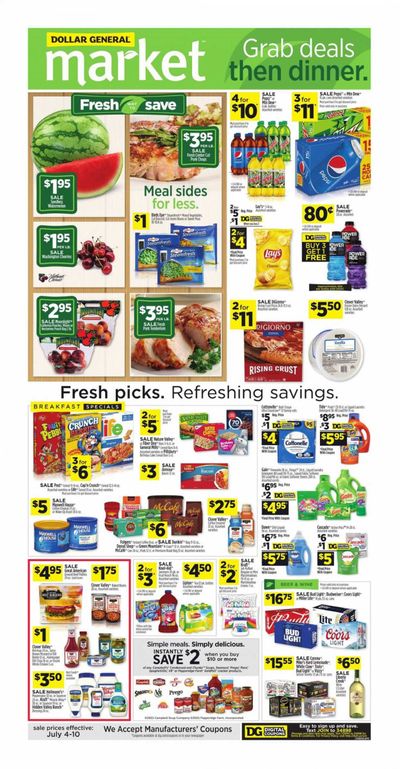 Dollar General (LA) Weekly Ad Flyer July 4 to July 10