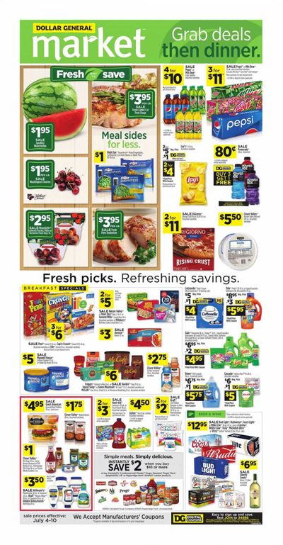 Dollar General (NC) Weekly Ad Flyer July 4 to July 10