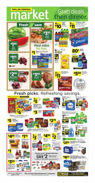Dollar General (OK) Weekly Ad Flyer July 4 to July 10