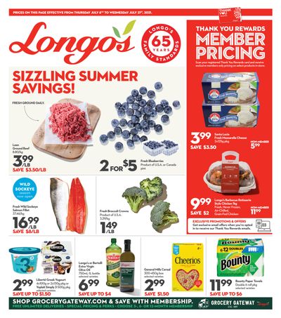 Longo's Flyer July 8 to 21