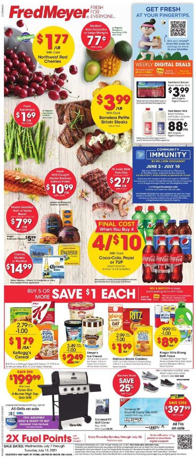 Fred Meyer (DC, DE, NJ, NY, PA, VA) Weekly Ad Flyer July 7 to July 13