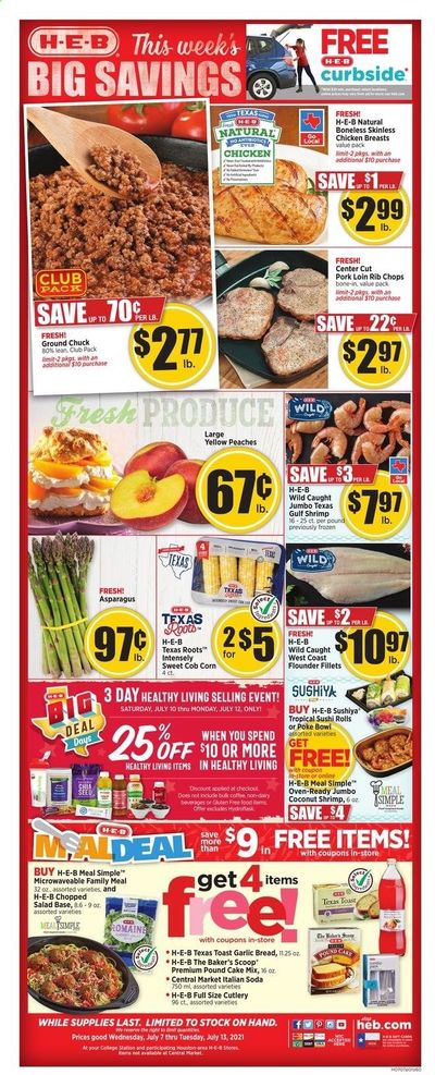 H-E-B (TX) Weekly Ad Flyer July 7 to July 13