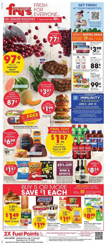 Fry’s (AZ) Weekly Ad Flyer July 7 to July 13