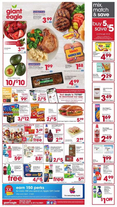 Giant Eagle (OH, PA) Weekly Ad Flyer July 8 to July 14