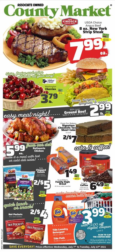 County Market (IL, IN, MO) Weekly Ad Flyer July 7 to July 13