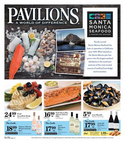 Pavilions (CA) Weekly Ad Flyer July 7 to July 13