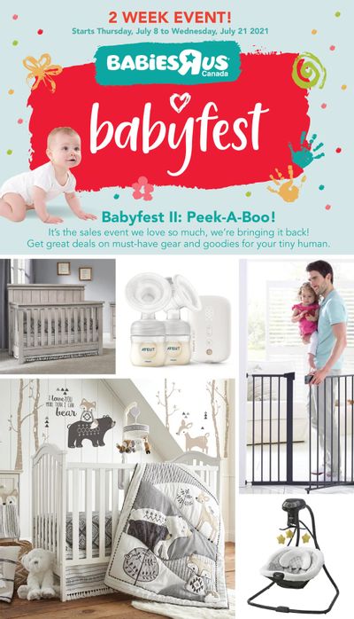 Babies R Us BabyFest Flyer July 8 to 21