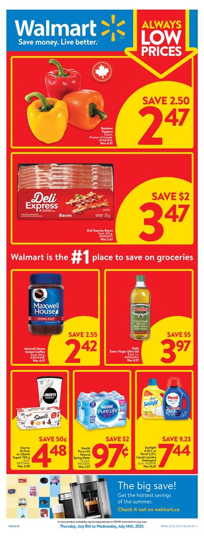 Walmart (Atlantic) Flyer July 8 to 14