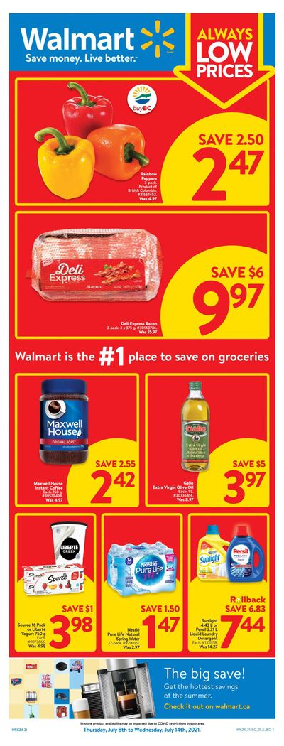 Walmart (West) Flyer July 8 to 14