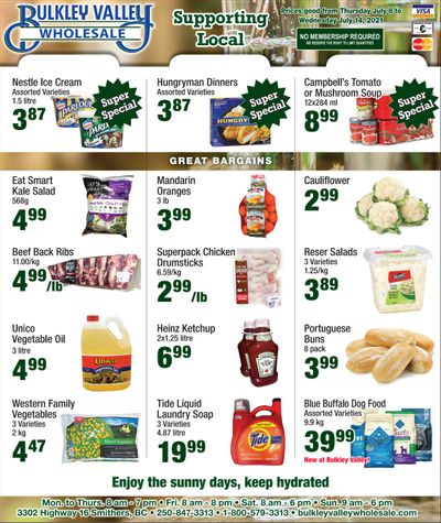 Bulkley Valley Wholesale Flyer July 8 to 14