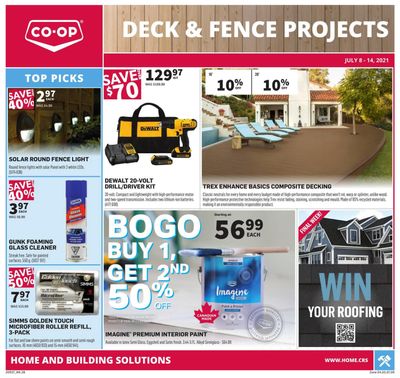 Co-op (West) Home Centre Flyer July 8 to 14